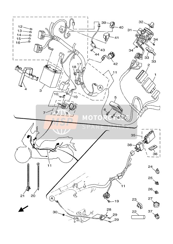 Yamaha XMAX 125 ABS 2020 ELECTRICAL 1 for a 2020 Yamaha XMAX 125 ABS